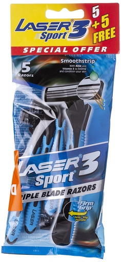 [Z2390] Laser Sport Grip II 5 twin Blade