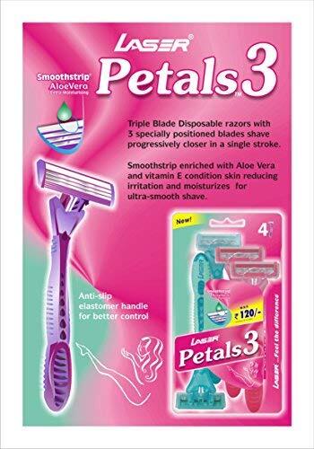 [Z2388] Laser Petals III 4 Triple Blade Razor